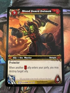 Juego de cartas coleccionables World of Warcraft Illidan 146/252 Blood Guard Gulmok - Imagen 1 de 2