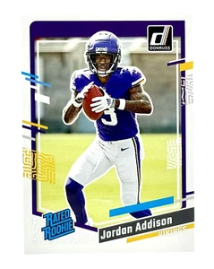 2023 Donruss #368 Jordan Addison RC Minnesota Vikings - Foto 1 di 2