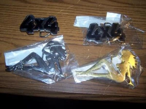 4 Vintage classic Trucker Mud Flap Belt Buckles new Mint 5" & 3" - Picture 1 of 3