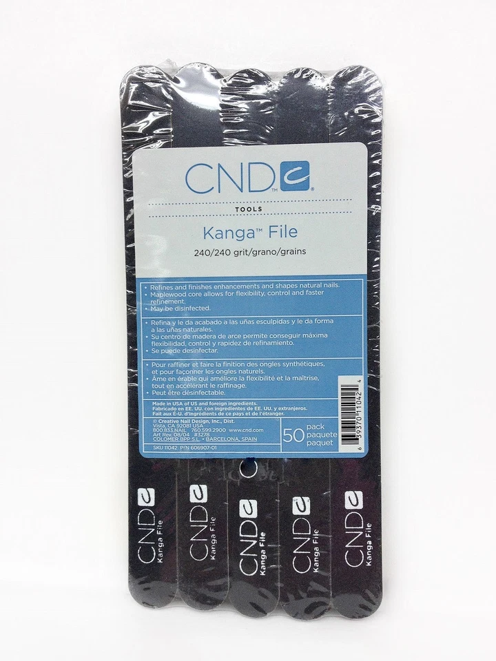 CND Creative Nail Design Kanga File 240/240 Grit 50pk