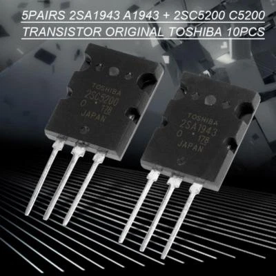 MARKENLOS 5 Paar 2SA1943 2SC5200 High Power Matched Audio Transistor Silizium Transistor .