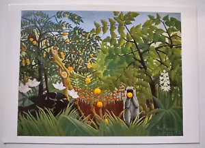 Exotic Landscape By Henri Rousseau Vintage 1980's Unposted Postcard - Picture 1 of 4