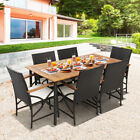 Durable Outdoor Dining Set with Acacia Wood Table-6 Pieces +