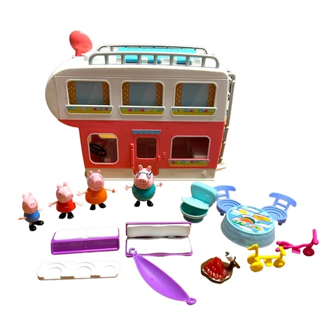 Peppa Pig’s Adventures Family Motorhome RV Sounds Works W 4 Figures  Complete Cover