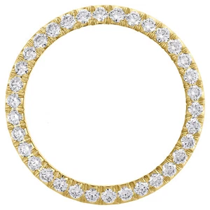 14K Yellow Gold U Shape Diamond Watch Bezel 36mm Rolex DateJust Day-Date 3.57 CT - Picture 1 of 3