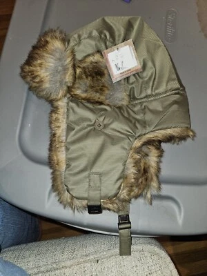 Nuevo sombrero volador de piel sintética verde Rothco para niños talla 7,5 Foto 1 de 4