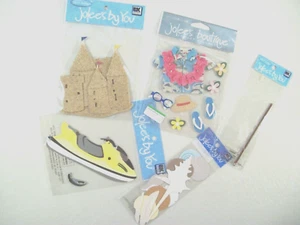 New Jolee's Boutique Tourist Beach Seashell Scrapbook Sticker Accent Lot - Picture 1 of 2