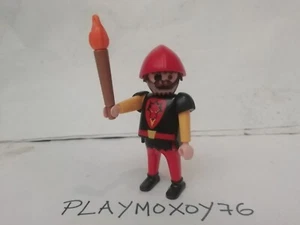 PLAYMOBIL KNIGHTS. PLAYMOXOY76. FIGURA DE GUERRERO EJERCITO DRAGON ROJO 3320. - Picture 1 of 3