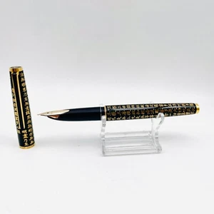 Pilot Kyomon Heart Sutra Black 18K Gold Maki-E Custom Fountain Pen M size - Picture 1 of 10