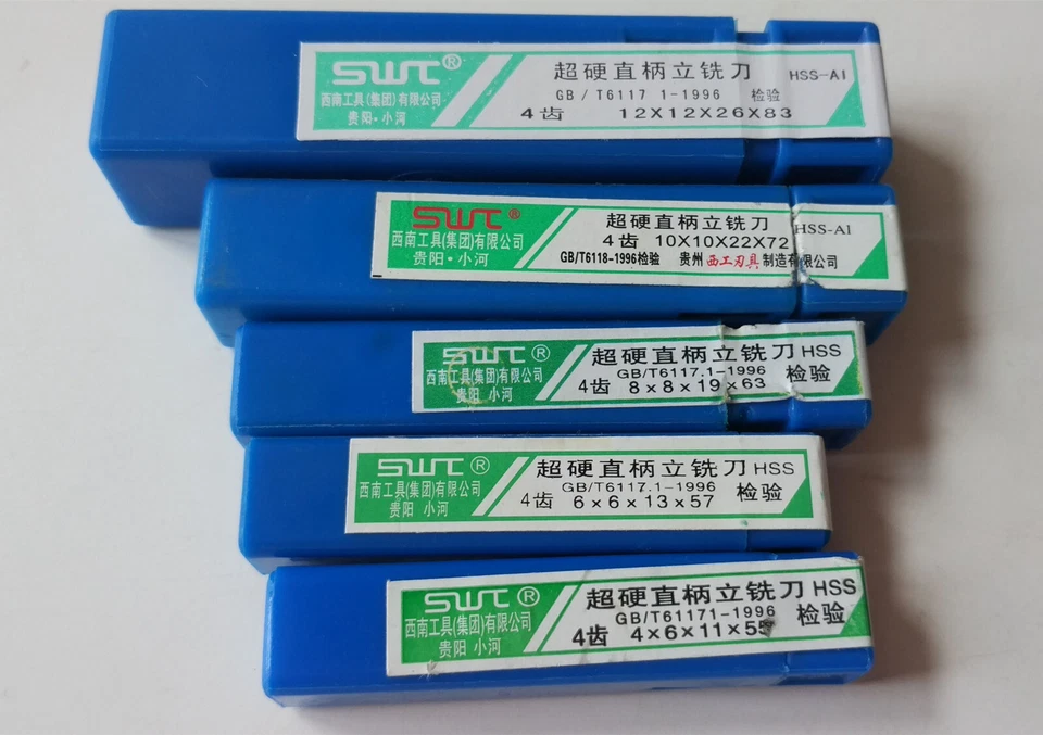 Optional Cutter Dia 1mm to 36mm 4 Flute HSS & Aluminium End Mill Cutter CNC Bits - Image 1 of 4