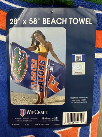 WinCraft NCAA Florida Gators Est. 1853 30"x60" Beach Towel, Team Color, One Size Cover