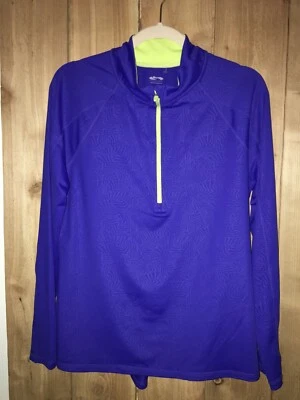 Top Cascade Sport Performance Mujer Manga Larga Ropa Activa Azul y Amarillo L Nuevo Foto 1 de 2