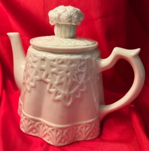 Vintage Lenox Butler's Pantry Sonntag Brunch Teekanne 6" weiß skurril 2 Tassen - Bild 1 von 5