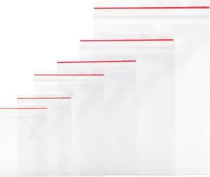 600 Stück Zip Beutel, 6 Größen Druckverschlussbeute, Plastiktüten, Zipper Ziploc - Bild 1 von 7