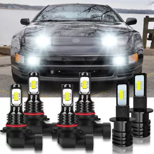For Nissan 300ZX 1990-1996 6000K LED Headlight High Low +Fog Lights Bulbs Combo - Picture 1 of 12