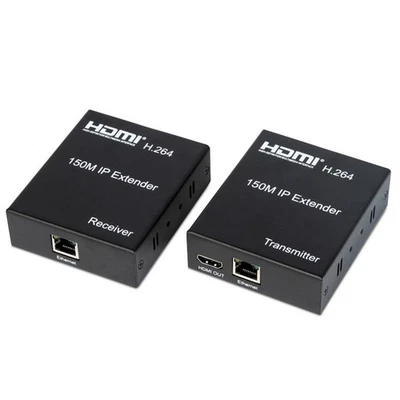 150m 1080P HDMI Network Extender Over Single Cable CAT5E/6 Ethernet RJ45 m - Image 1 of 4