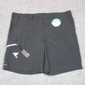 Columbia PFG Shorts Men's 46 (Actual 48) Chino Omni Shade Black Fishing - Picture 1 of 13