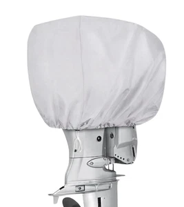 60-100 HP Waterproof Yacht Half Outboard Motor Marine Engine Boat Silver Cover - Picture 1 of 7