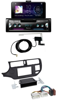 Pioneer DAB Bluetooth MP3 USB Autoradio für Kia Rio (UB 2011-2014) schwarz - Bild 1 von 4