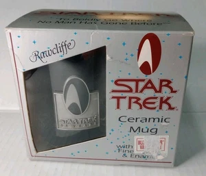 Star Trek 30th Anniv. Ceramic Mug Rawcliffe Pewter & Enamel Logo, OG Box, New - Bild 1 von 8