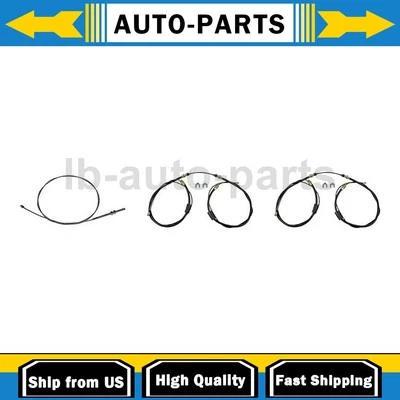 Front Rear Parking Brake Cable 3x For 1955 1956 1957 Chevrolet Bel Air 4.3L - Image 1 of 4