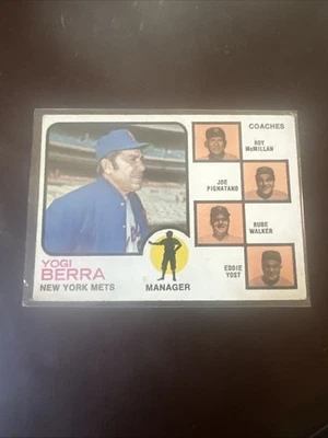 1973 O-Pee-Chee - Yogi Berra, Roy McMillan, Eddie Yost #257 - Image 1 of 2