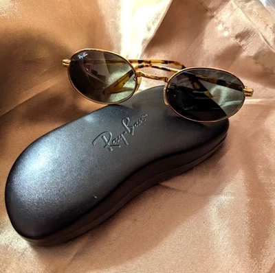 ÓCULOS DE SOL RAY-BAN DOURADO/TORTAise BLEND SIDESTREET OVAL CROSSWALK - Imagem 1 de 4