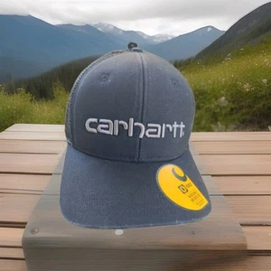 Cappello Carhartt Tela Rete-Back Logo Grafico Nero Snapback Regolabile Esterno - Foto 1 di 9