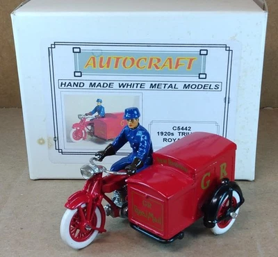 Motocicleta Triumph Postal Sidecar años 20 totalmente metálica 1:32 de Autocraft en Inglaterra Foto 1 de 4