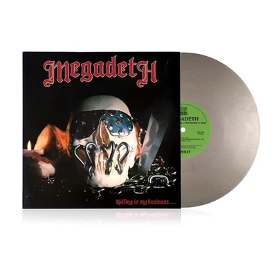 MEGADETH - KILLING IS MY BUSINESS AND BUSINESS IS GOOD - LP Silver VINYL NEW - image 1 of 4
