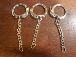 14) 50 ganci anelli per fare portachiavi dorati - Picture 1 of 1