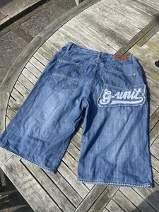 G-Unit Denim Jean Shorts - Baggy, Hip Hop, Y2K, 50 Cent, Rap - Picture 1 of 6