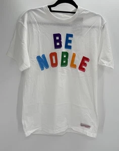 Mitchell & Ness Men’s T Shirt Be Noble Frank White Branded Size Medium New - Picture 1 of 7