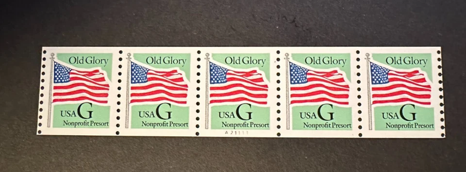 PNC5 Scott #2893 Nonprofit Presort Old Glory Coil - Plate A21111 - MNH - 1994 - Image 1 of 1