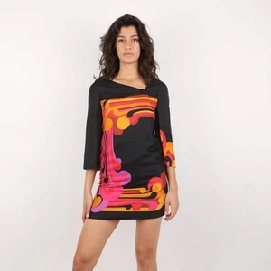 Tibi Mini cocktail dress 70's style 100% silk Size 6 - Picture 1 of 16
