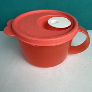 Tupperware Crystalwave Plus soup mug microwavable Orange 2 cup/ 500ml Sale New - Picture 1 of 1