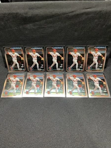 Lote de 10 Masyn Winn 2024 Topps refractor cromado Cardenales de San Luis #189 - Imagen 1 de 3
