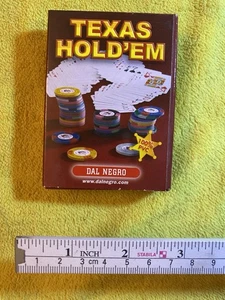CARTE DA GIOCO DAL NEGRO TEXAS HOLD'EM ROSSO PLAYING CARDS SEALED ⚠️SIGILLATE⚠️ - Foto 1 di 7
