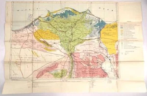 Afrikakorps Geländekarte, Sonderausgabe 1941. Maße: 66,5 x 99 cm, gebraucht - Bild 1 von 6