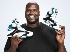 Reebok Shaq Attaq PUMP Retro sz 9.5 Orlando Magic White Black Azure Blue GX3881 - Picture 1 of 21