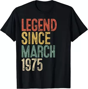 Legend 1975 50th Birthday Gifts for Men Women 50 Year Old T-Shirt Hoodie - Picture 1 of 11