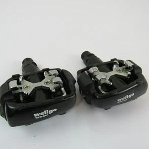 WELLGO WPD-84A Mountain Bike Clipless Pedals Vintage Replacement Black S2 - Picture 1 of 12