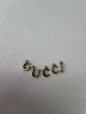 Gucci Bronce Metal Cremallera Tirar Letras Botones 10/5 mm