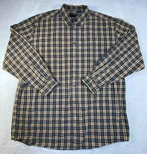 Izod Classic Hemd Herren Gr. XL Button Down Greige weinrot kariert weicher Twill - Bild 1 von 12
