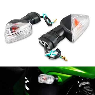 2Pcs Front Rear Turn Signal Indicator Light For KAWASAKI NINJA 1000 650R 636 600 Foto 1 de 4
