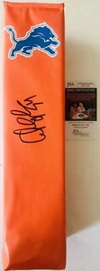 CHRIS SPIELMAN DETROIT LIONS SIGNED AUTOGRAPHED F/S TOUCHDOWN PYLON JSA COA RARE - Picture 1 of 2