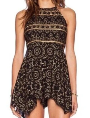 Mameluco cuello halter alto Intimately Free People recortes laterales para mujer L Foto 1 de 4