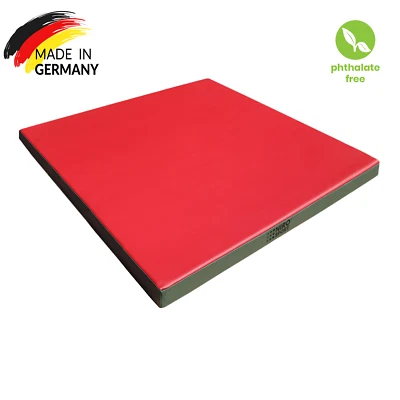 NIROSPORT Gymnastikmatte 100 x 100 x 8 cm Turnmatte Weichbodenmatte MADE IN GERMANY