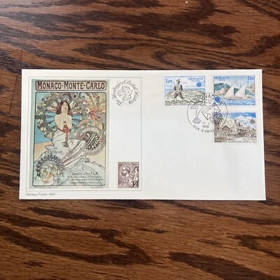 The Heritage of Postal History FDC Monaco Railway Poster 1897 4-30-79 - Image 1 of 2