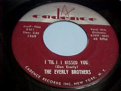 EVERLY BROTHERS -EX/NM VINYL & EX AUDIO - TIL I KISSED YOU / OH WHAT A FEELING - Image 1 of 3